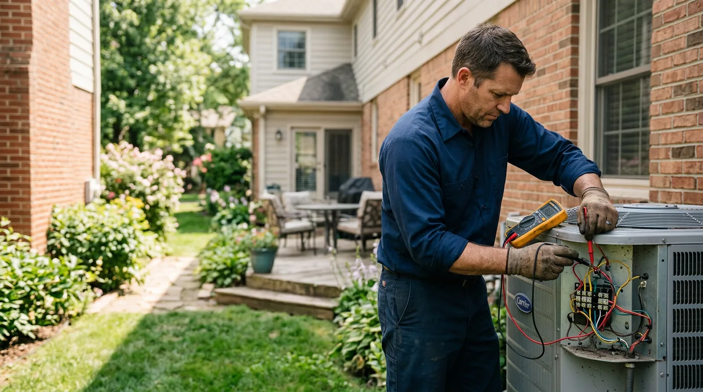 HVAC technician working near Brielle, NJ